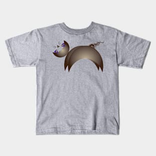 Abstract Cat Design Kids T-Shirt